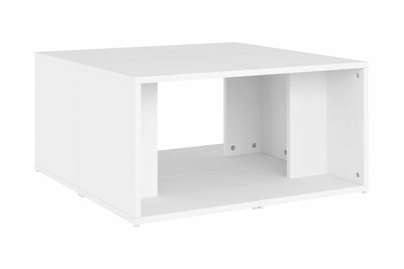 Soffbord 4 st vit 33x33x33 cm spånskiva - Vit - Möbler - Bord