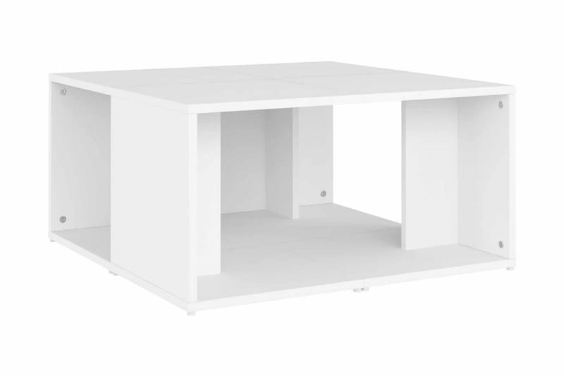 Soffbord 4 st vit 33x33x33 cm spånskiva - Vit - Möbler - Bord