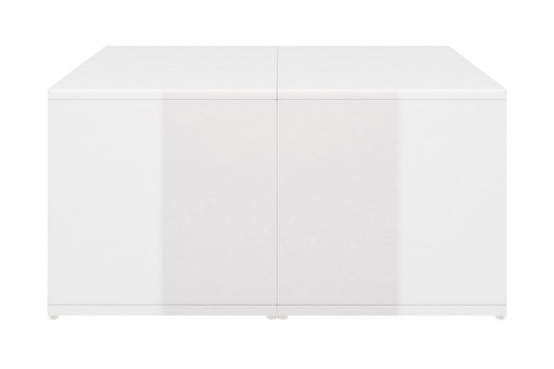 Soffbord 4 st vit högglans 33x33x33 cm spånskiva - Vit - Möbler - Bord