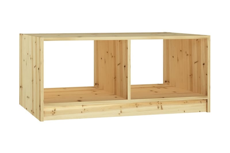 Soffbord 75x50x33,5 cm massivt granträ - Brun - Soffbord - Bord