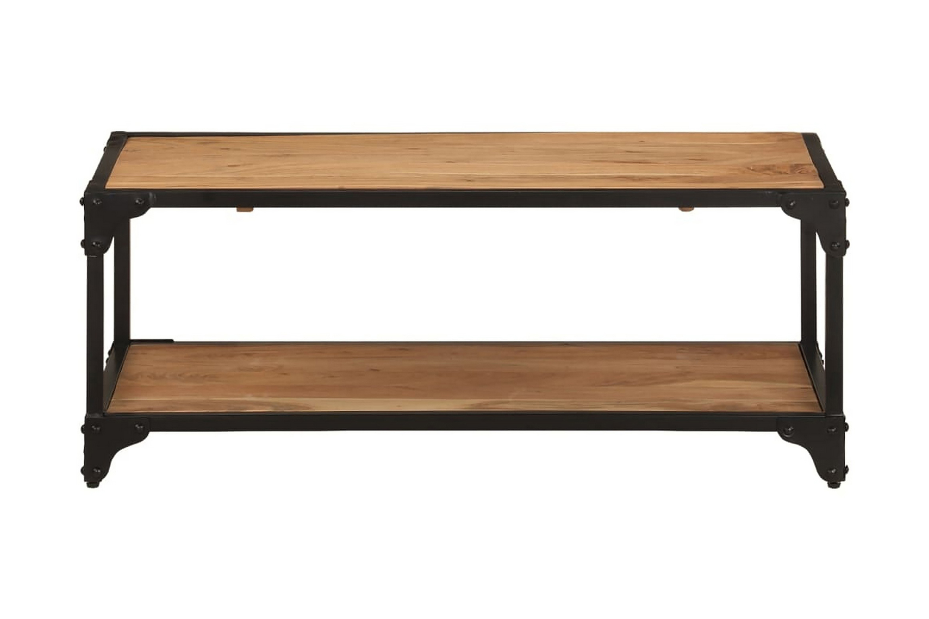 Soffbord 90x45x35 cm massivt akaciaträ – Brun