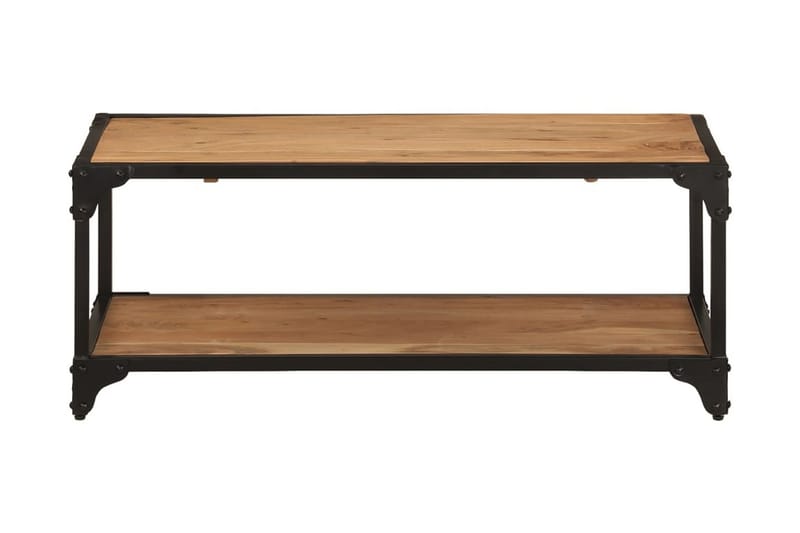 Soffbord 90x45x35 cm massivt akaciaträ - Brun - Soffbord - Bord