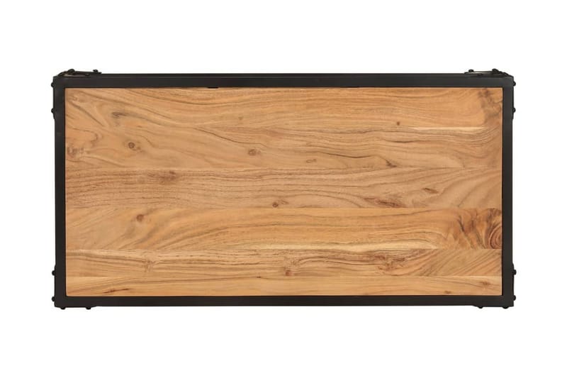 Soffbord 90x45x35 cm massivt akaciaträ - Brun - Soffbord - Bord