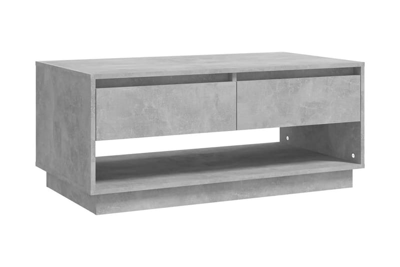 Soffbord betoggrå 102,5x55x44 cm spånskiva - Grå - Möbler - Bord