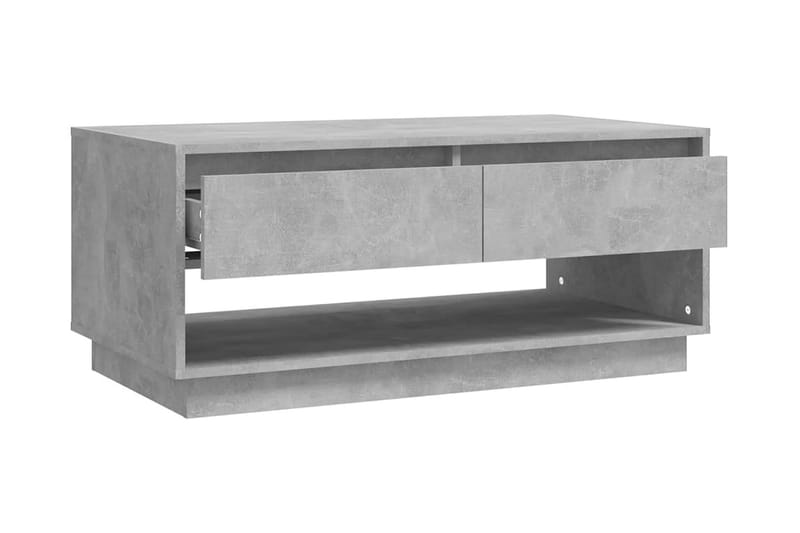Soffbord betoggrå 102,5x55x44 cm spånskiva - Grå - Möbler - Bord