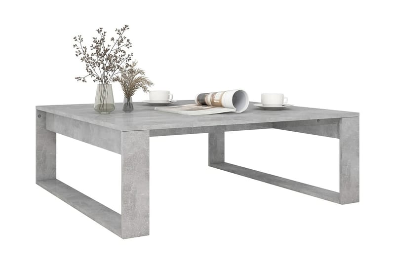 Soffbord betonggrå 100x100x35 cm spånskiva - Grå - Möbler - Bord
