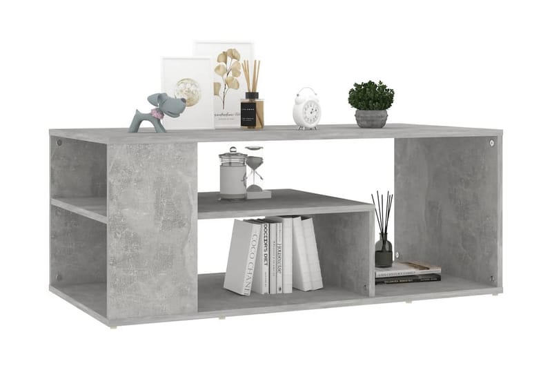 Soffbord betonggrå 100x50x40 cm spånskiva - Grå - Möbler - Bord