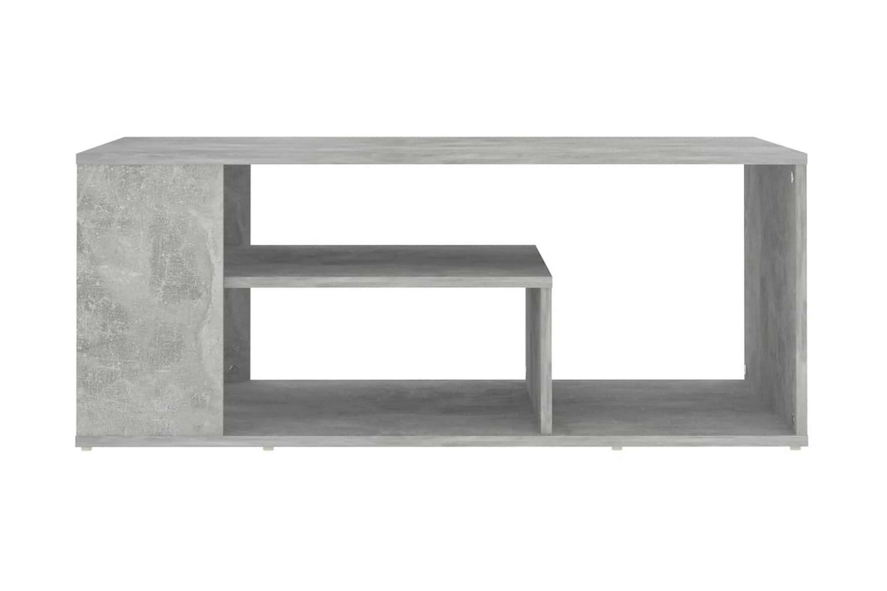 Soffbord betonggrå 100x50x40 cm spånskiva – Grå