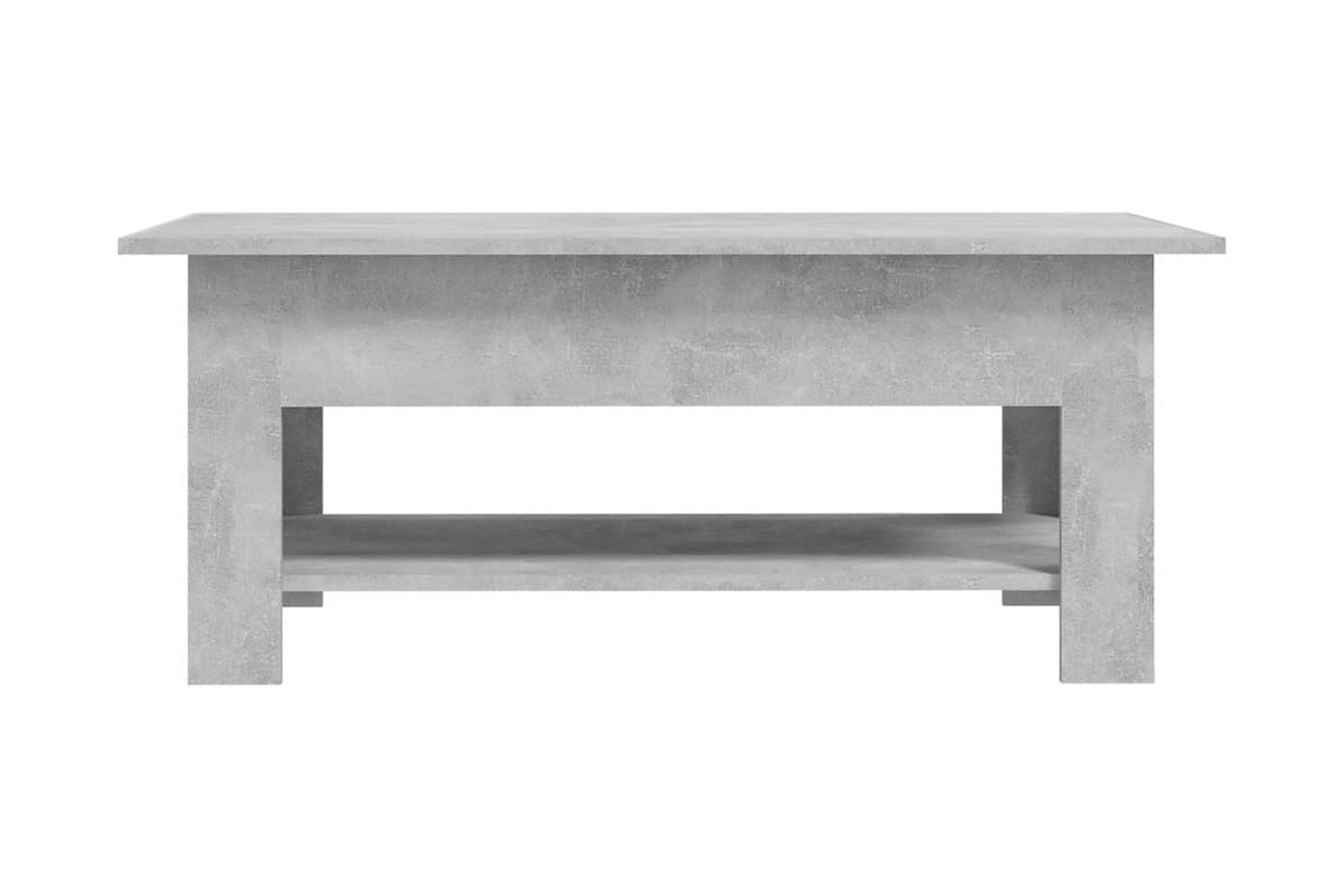 Soffbord betonggrå 102x55x42 cm spånskiva – Grå