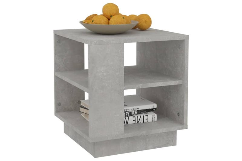 Soffbord betonggrå 40x40x43 cm konstruerat trä - Grå - Möbler - Bord