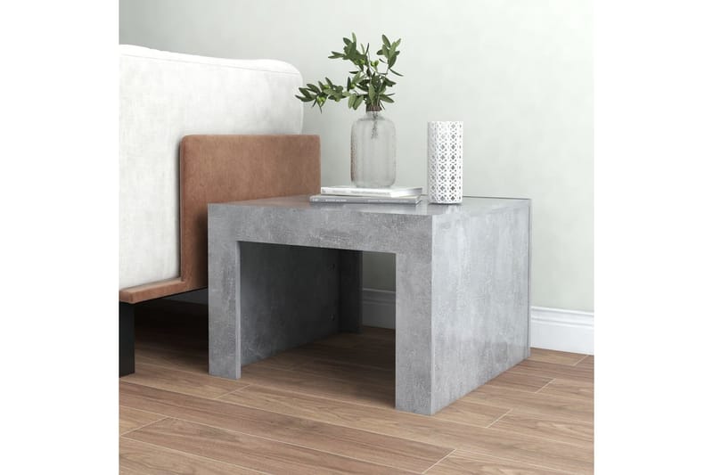 Soffbord betonggrå 50x50x35 cm spånskiva - Grå - Möbler - Bord