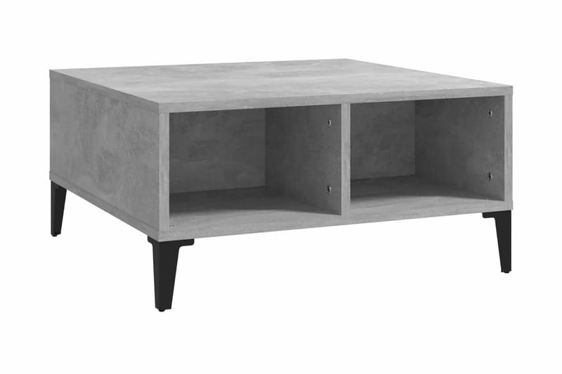 Soffbord betonggrå 60x60x30 cm spånskiva - Grå - Möbler - Bord