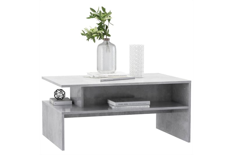 Soffbord betonggrå 90x60x42,5 cm spånskiva - Grå - Möbler - Bord