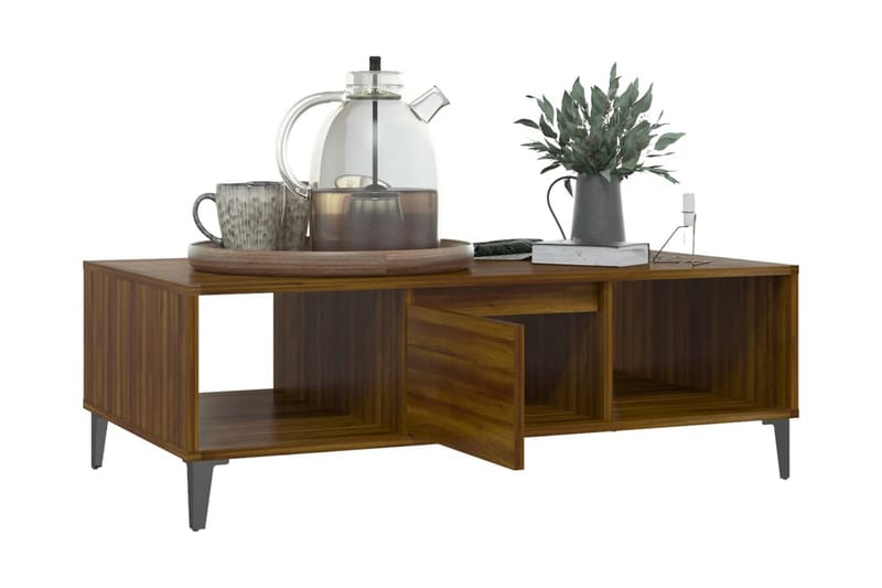 Soffbord brun ek 103,5x60x35 cm spånskiva - Brun - Möbler - Bord