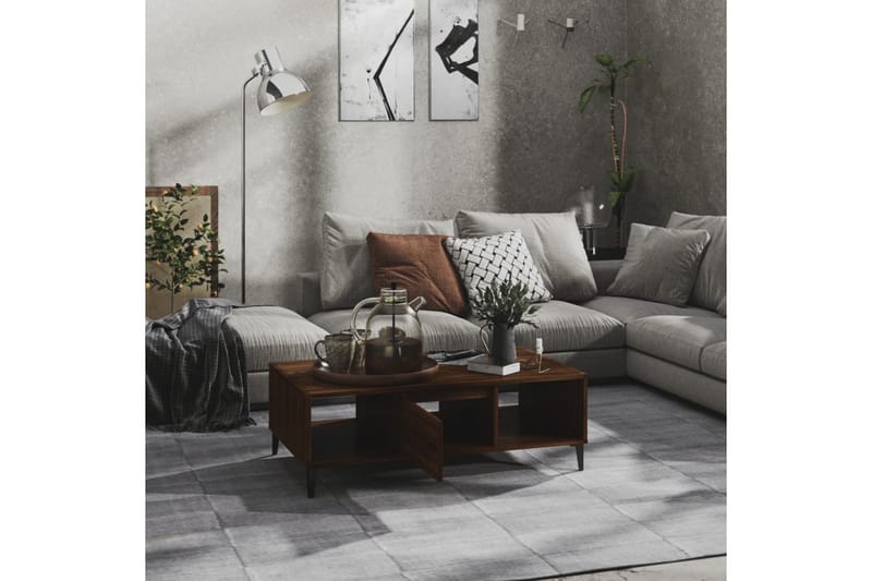 Soffbord brun ek 103,5x60x35 cm spånskiva - Brun - Möbler - Bord