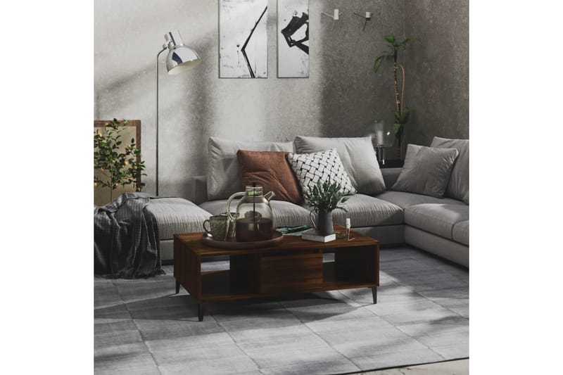 Soffbord brun ek 103,5x60x35 cm spånskiva - Brun - Möbler - Bord