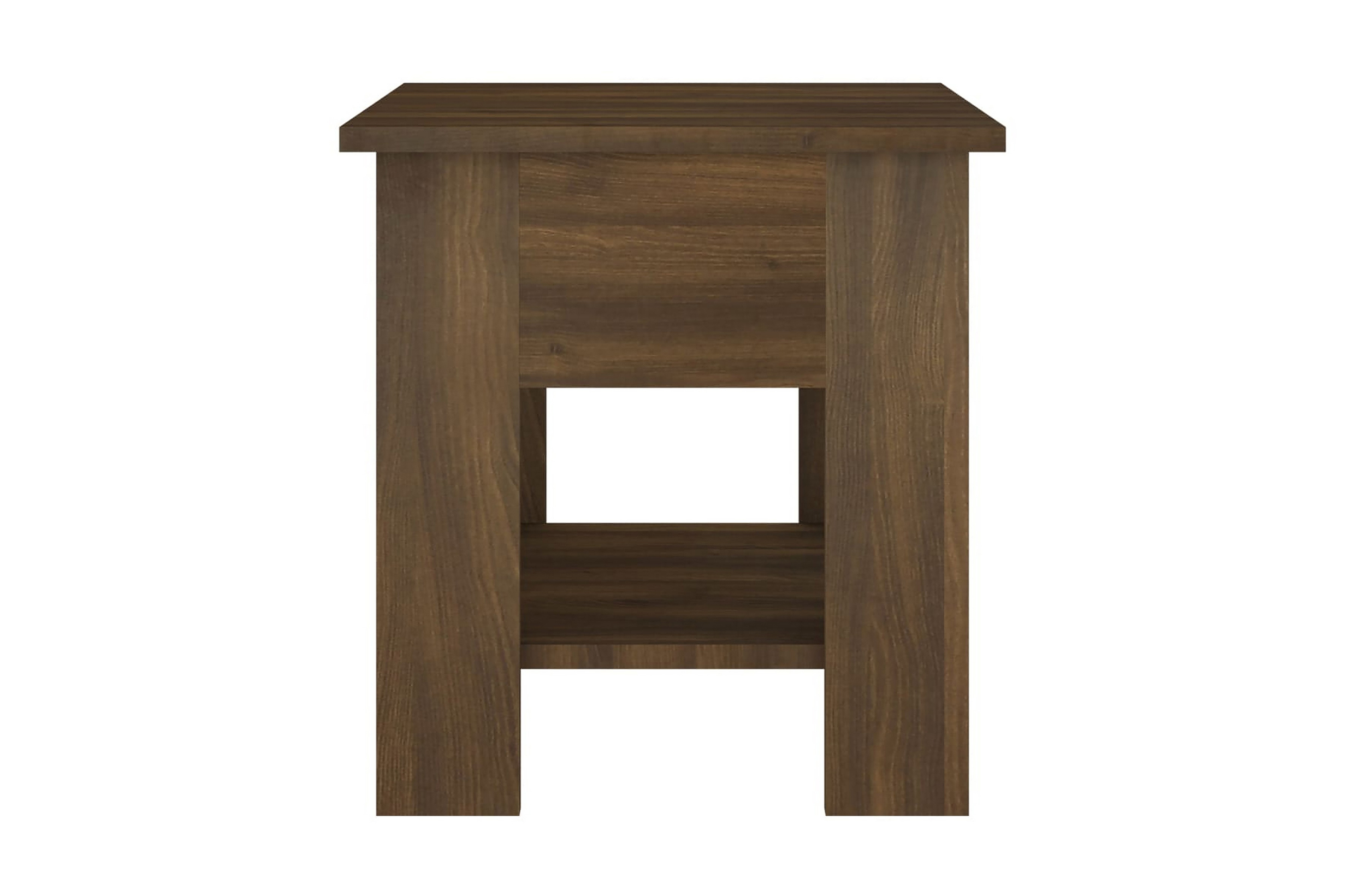 Soffbord brun ek 40x40x42 cm konstruerat trä – Brun