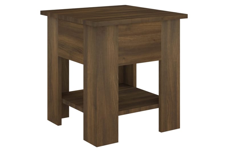 Soffbord brun ek 40x40x42 cm konstruerat trä - Brun - Möbler - Bord