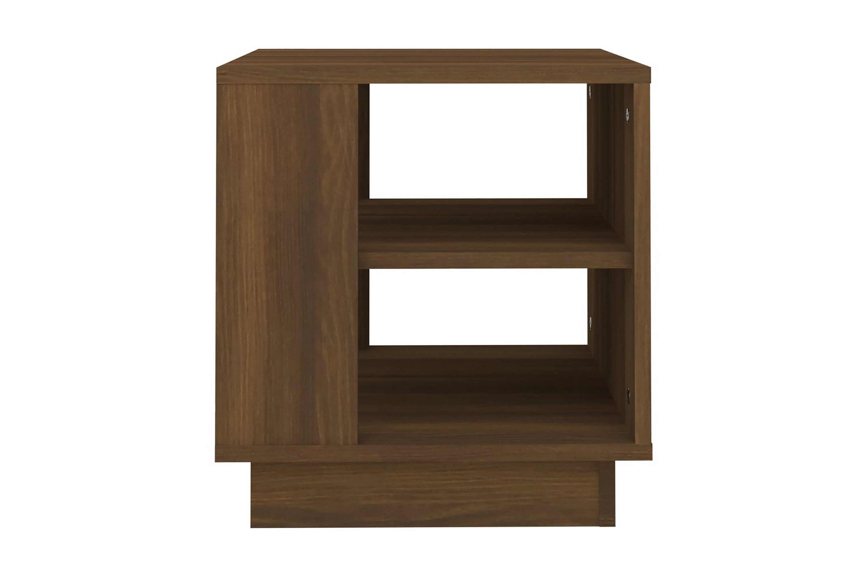 Soffbord brun ek 40x40x43 cm konstruerat trä – Brun
