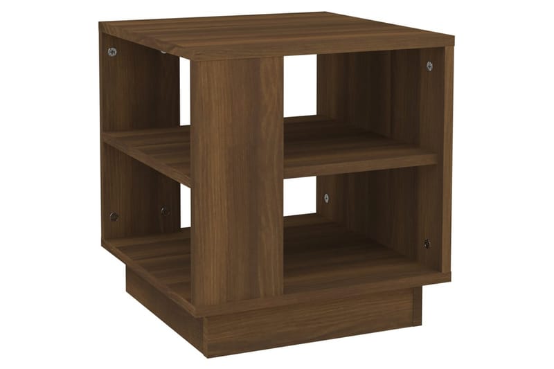 Soffbord brun ek 40x40x43 cm konstruerat trä - Brun - Möbler - Bord
