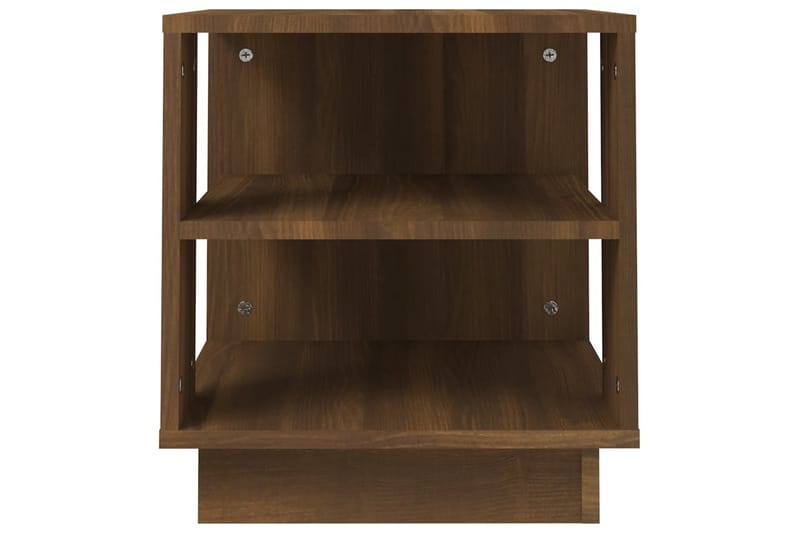 Soffbord brun ek 40x40x43 cm konstruerat trä - Brun - Möbler - Bord