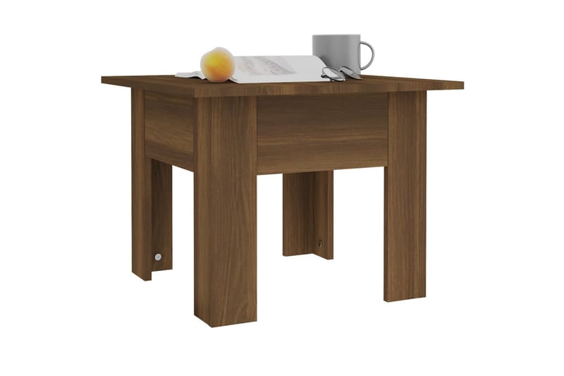 Soffbord brun ek 55x55x42 cm spånskiva - Brun - Möbler - Bord