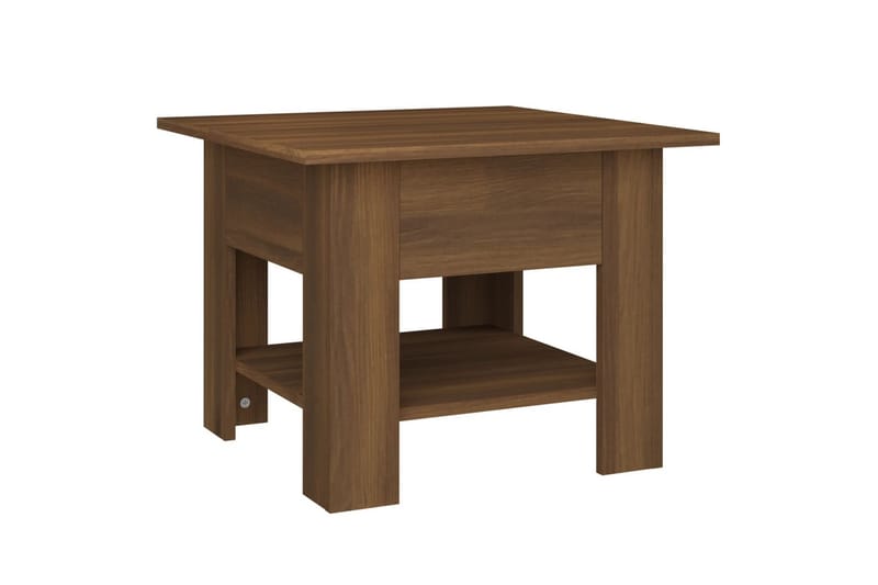 Soffbord brun ek 55x55x42 cm spånskiva - Brun - Möbler - Bord