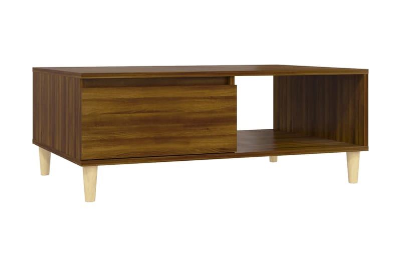 Soffbord brun ek 90x60x35 cm spånskiva - Brun - Möbler - Bord