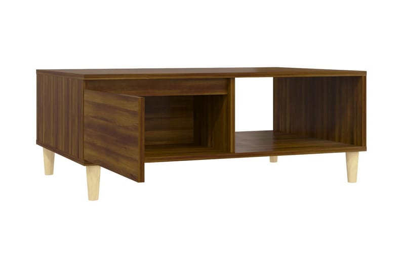 Soffbord brun ek 90x60x35 cm spånskiva - Brun - Möbler - Bord