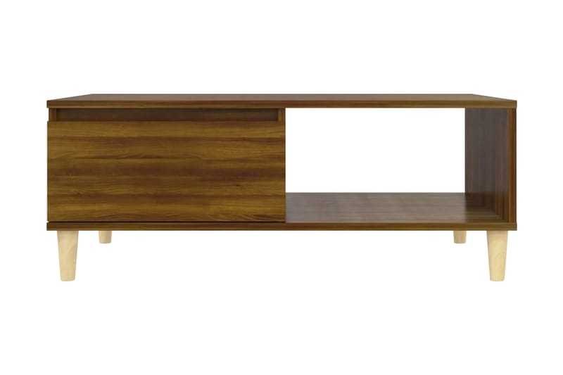 Soffbord brun ek 90x60x35 cm spånskiva - Brun - Möbler - Bord