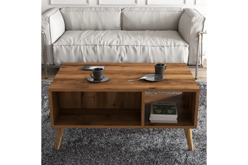 Soffbord Elrasmo Soffbord 90x54x90 cm Brun