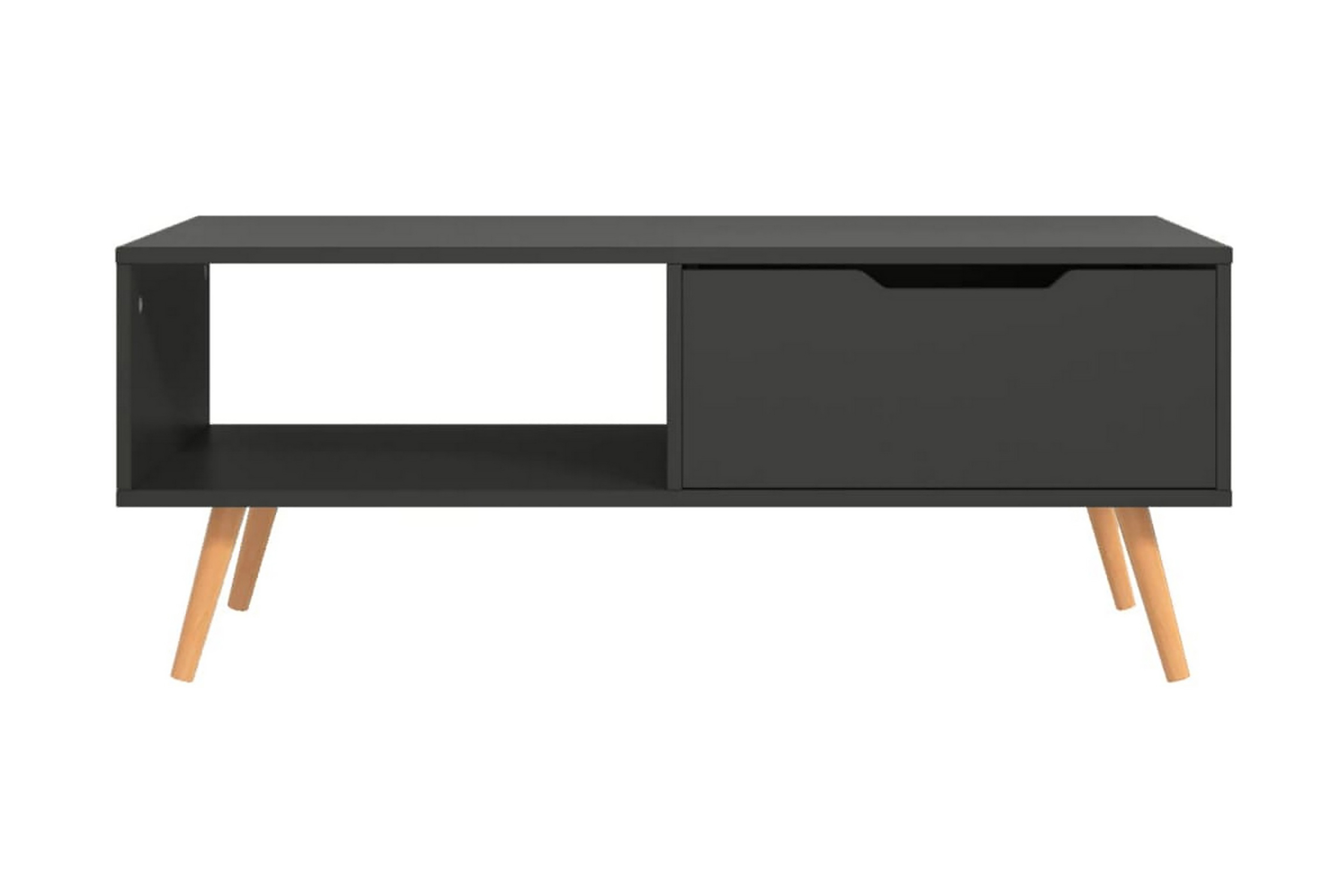Soffbord grå 100×49,5×43 cm spånskiva – Grå