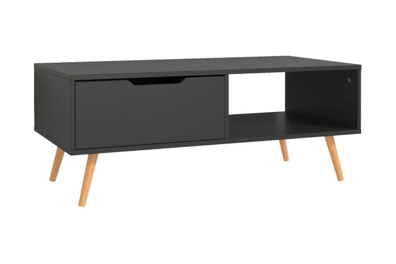 Soffbord grå 100x49,5x43 cm spånskiva - Grå - Soffbord - Bord