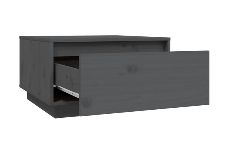 Soffbord grå 55x56x32 cm massiv furu - Grå - Soffbord - Bord