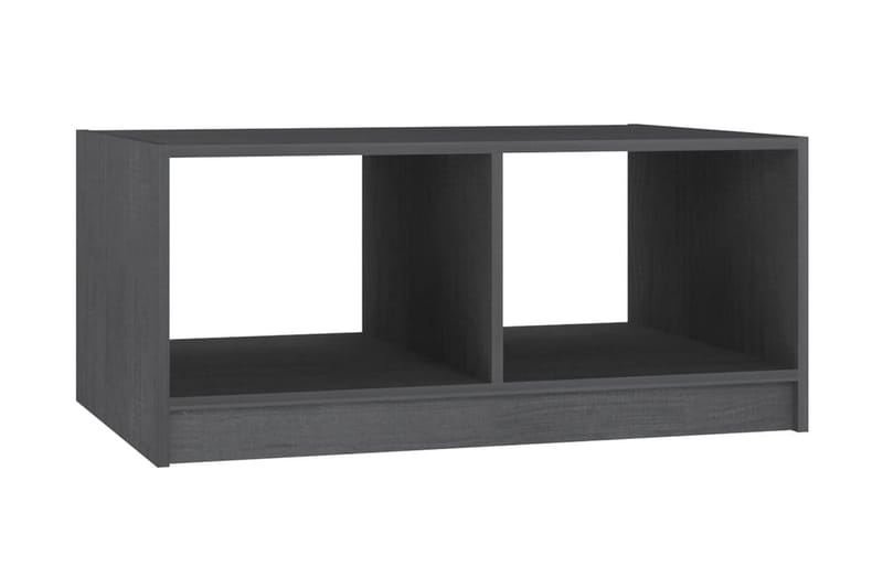 Soffbord grå 75x50x33,5 cm massiv furu - Grå - Möbler - Bord