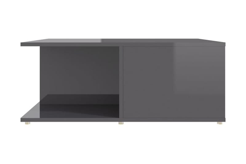 Soffbord grå högglans 80x80x31 cm spånskiva - Grå - Soffbord - Bord
