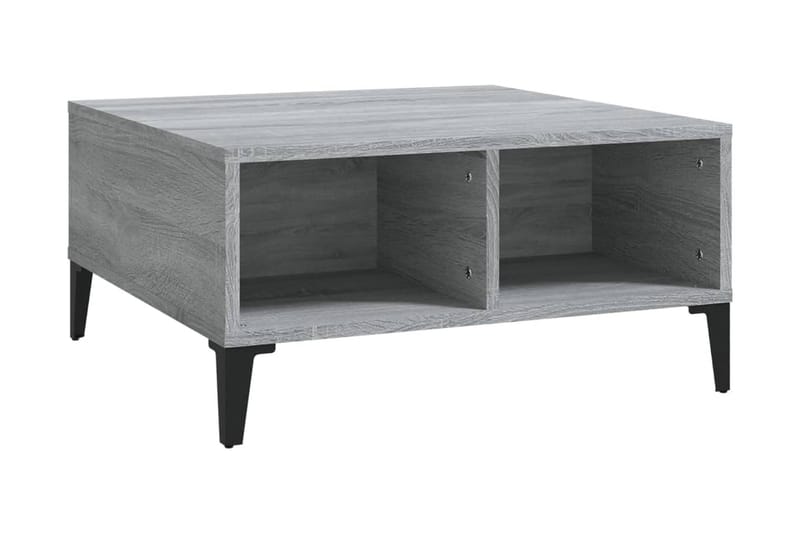 Soffbord grå sonoma 60x60x30 cm spånskiva - Grå - Bord - Soffbord