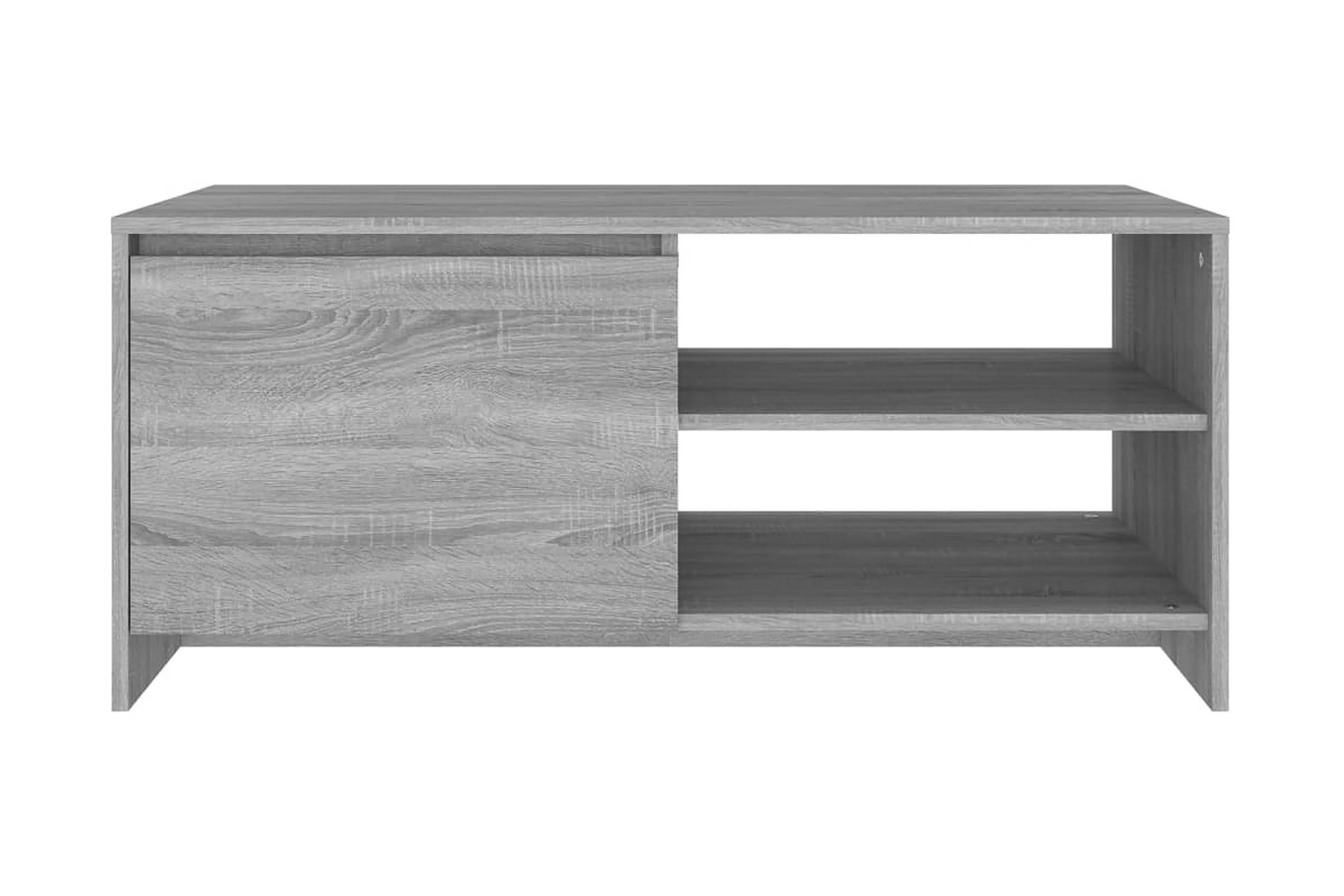 Soffbord grå sonoma-ek 102x50x45 cm konstruerat trä – Grå
