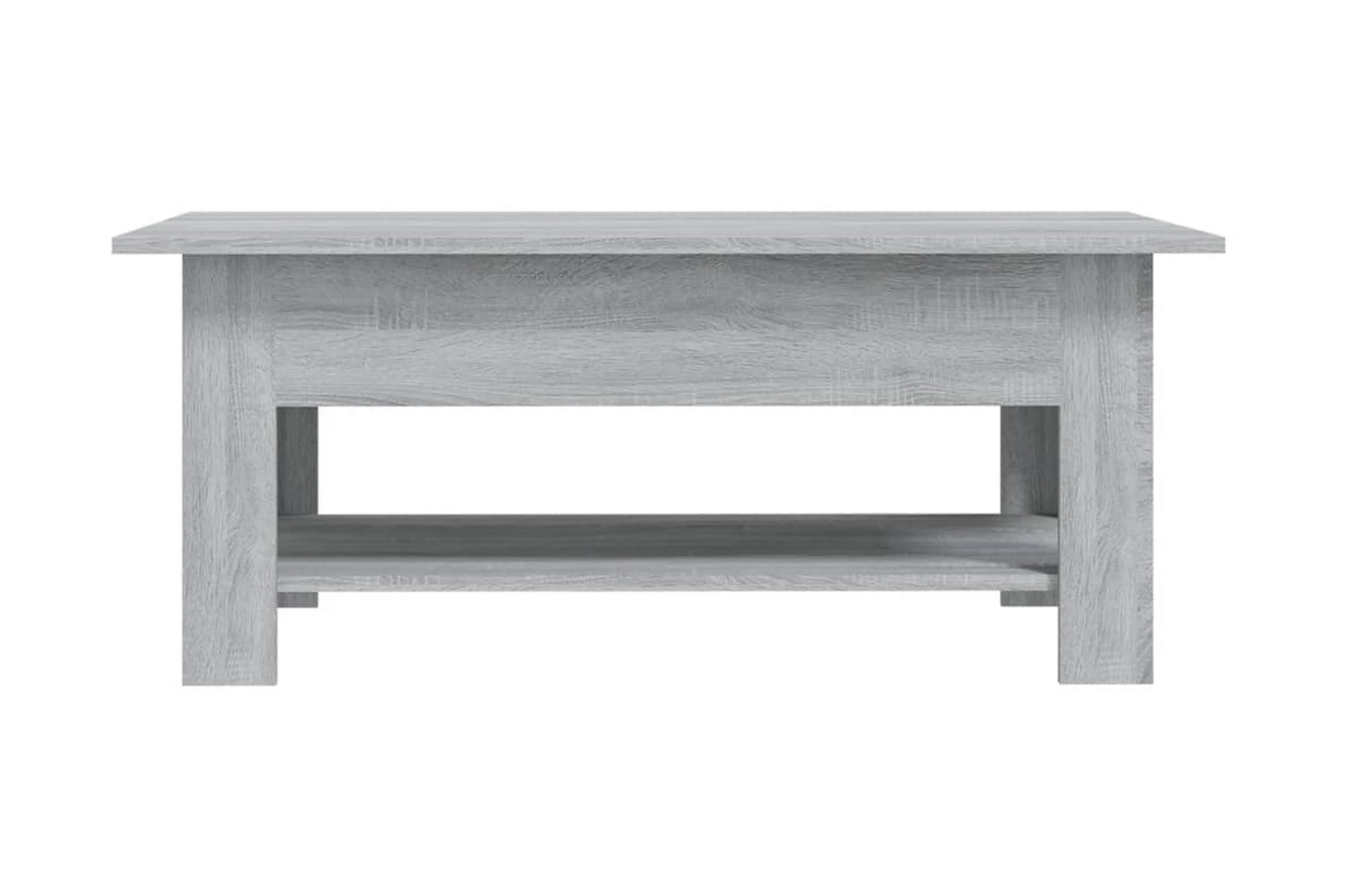Soffbord grå sonoma-ek 102x55x42 cm spånskiva – Grå