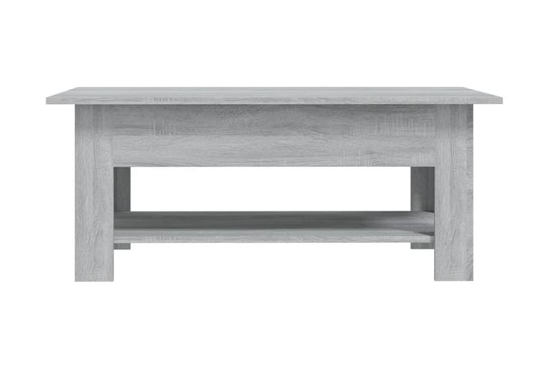 Soffbord grå sonoma-ek 102x55x42 cm spånskiva - Grå - Soffbord - Bord