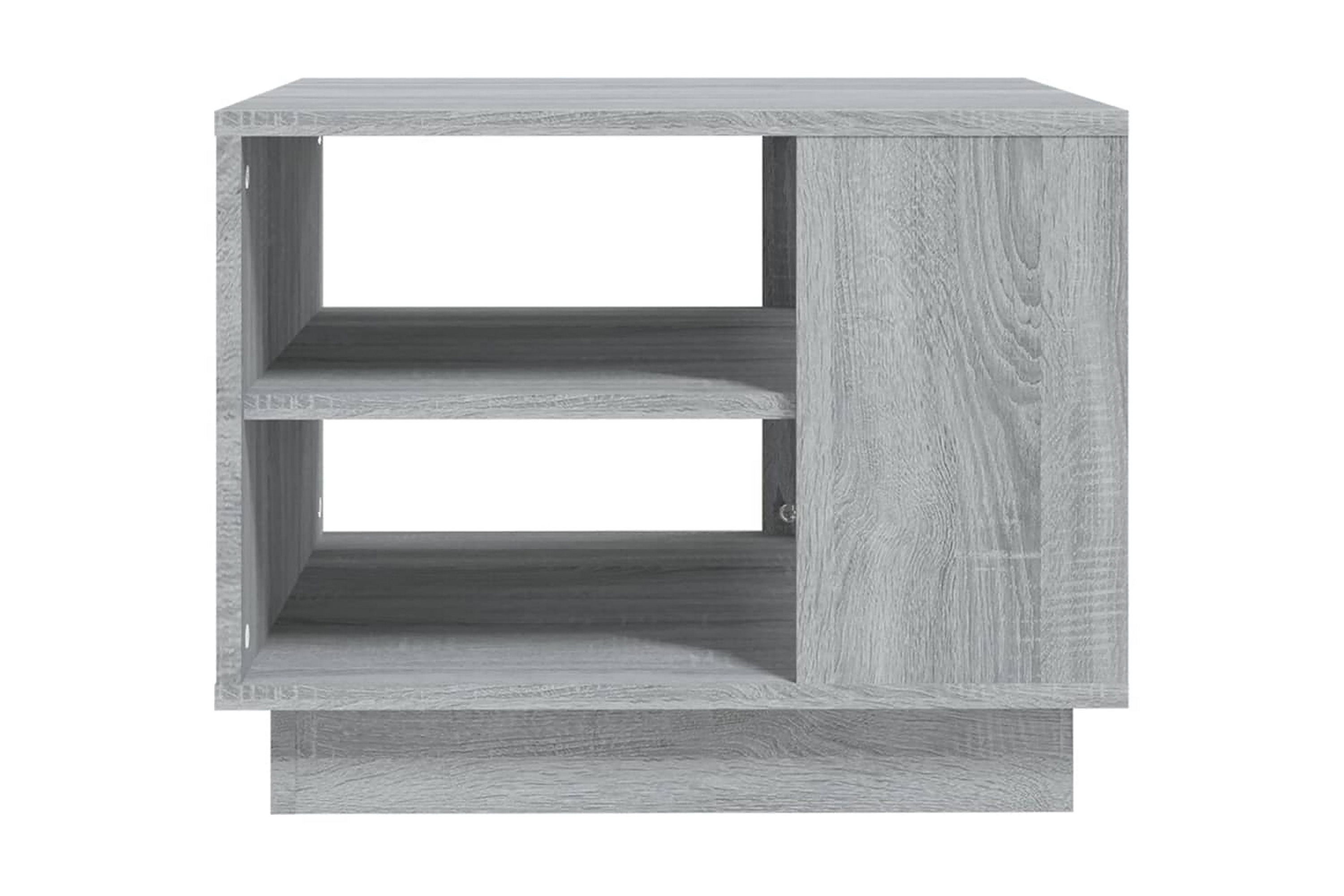 Soffbord grå sonoma-ek 55x55x43 cm spånskiva – Grå