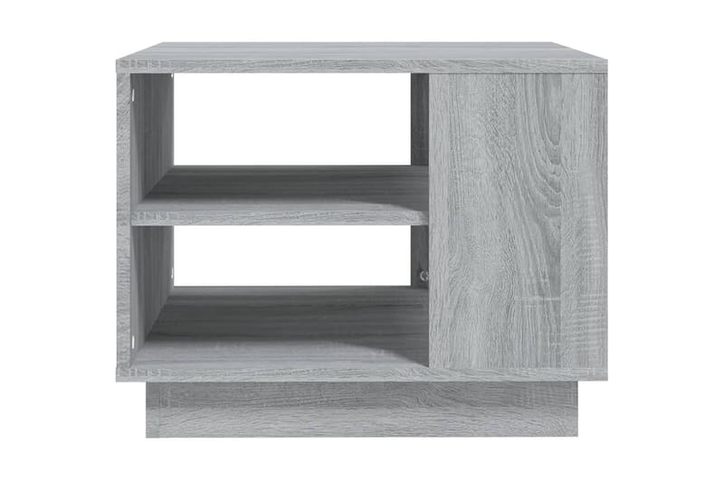 Soffbord grå sonoma-ek 55x55x43 cm spånskiva - Grå - Soffbord - Bord