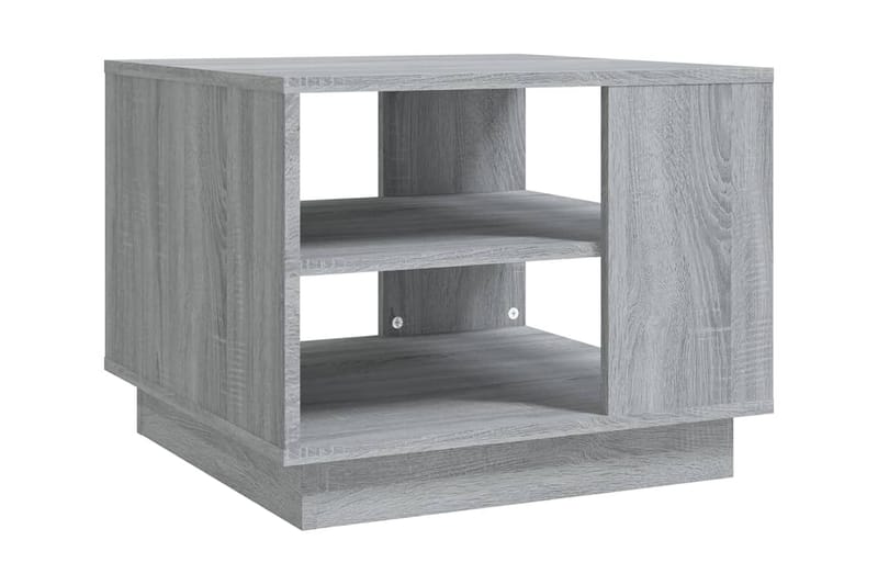 Soffbord grå sonoma-ek 55x55x43 cm spånskiva - Grå - Soffbord - Bord