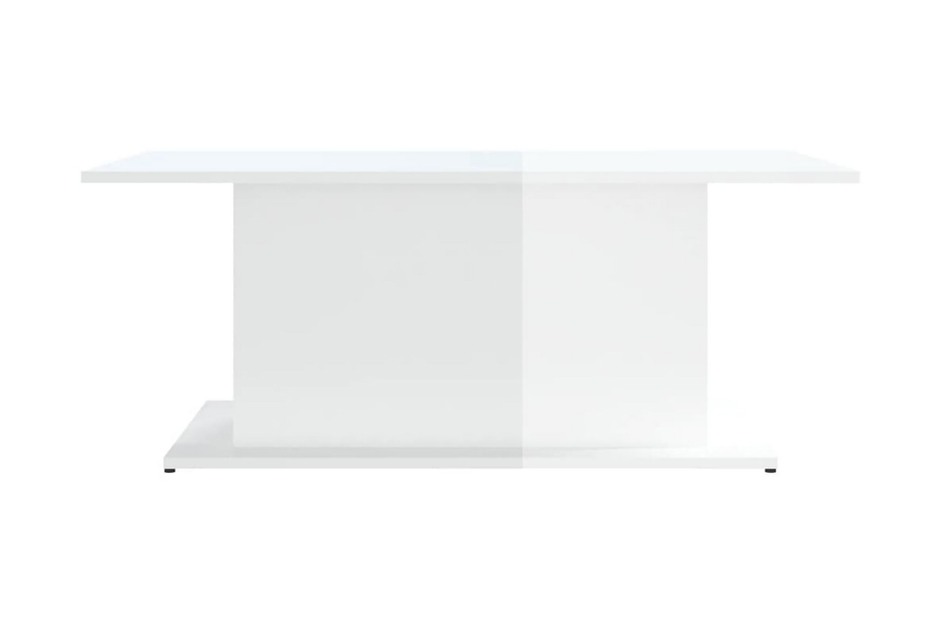 Soffbord högglans vit 102×55,5×40 cm spånskiva – Vit
