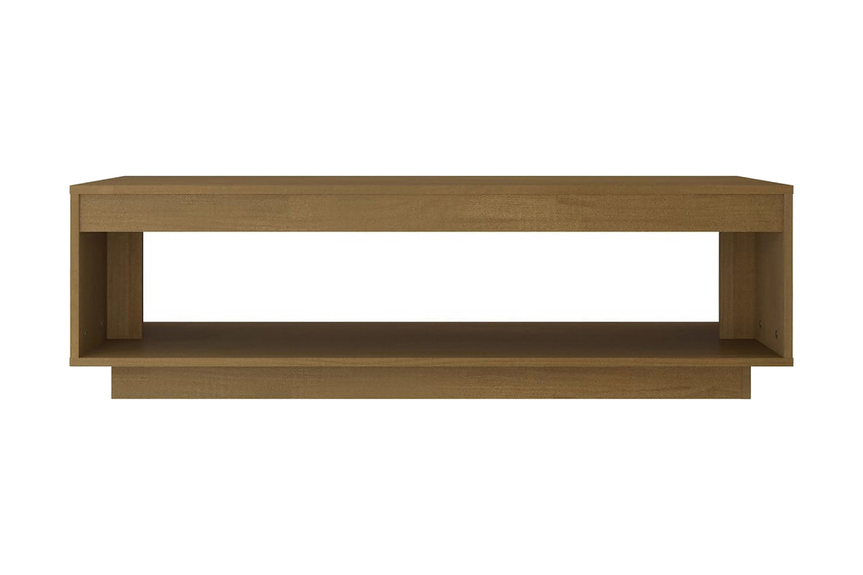 Soffbord honungbrun 110x50x33,5 cm massiv furu – Brun