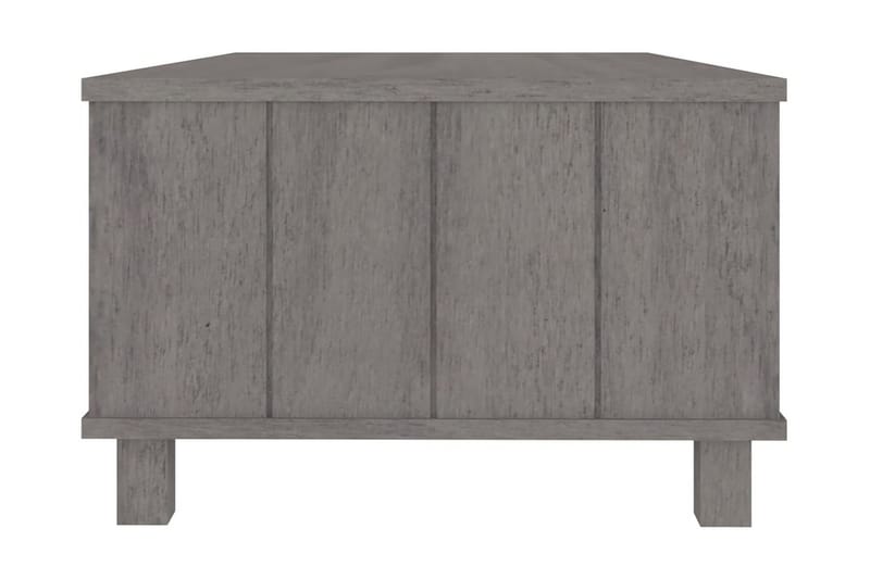 Soffbord ljusgrå 100x55x35 cm massiv furu - Grå - Möbler - Bord