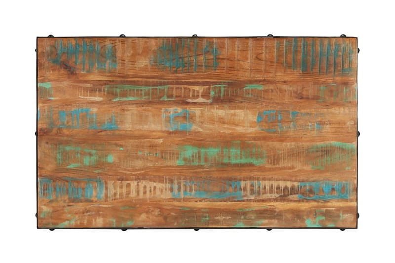 Soffbord med hjul 100x60x26 massivt återvunnet trä - Brun - Möbler - Bord