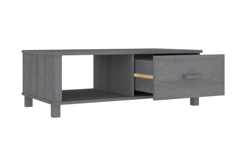 Soffbord mörkgrå 100x55x35 cm massiv furu - Grå - Möbler - Bord
