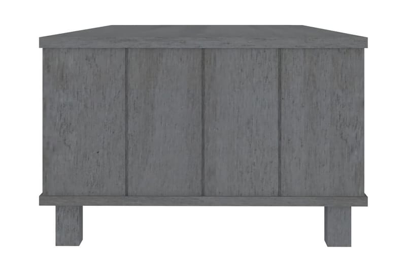 Soffbord mörkgrå 100x55x35 cm massiv furu - Grå - Möbler - Bord