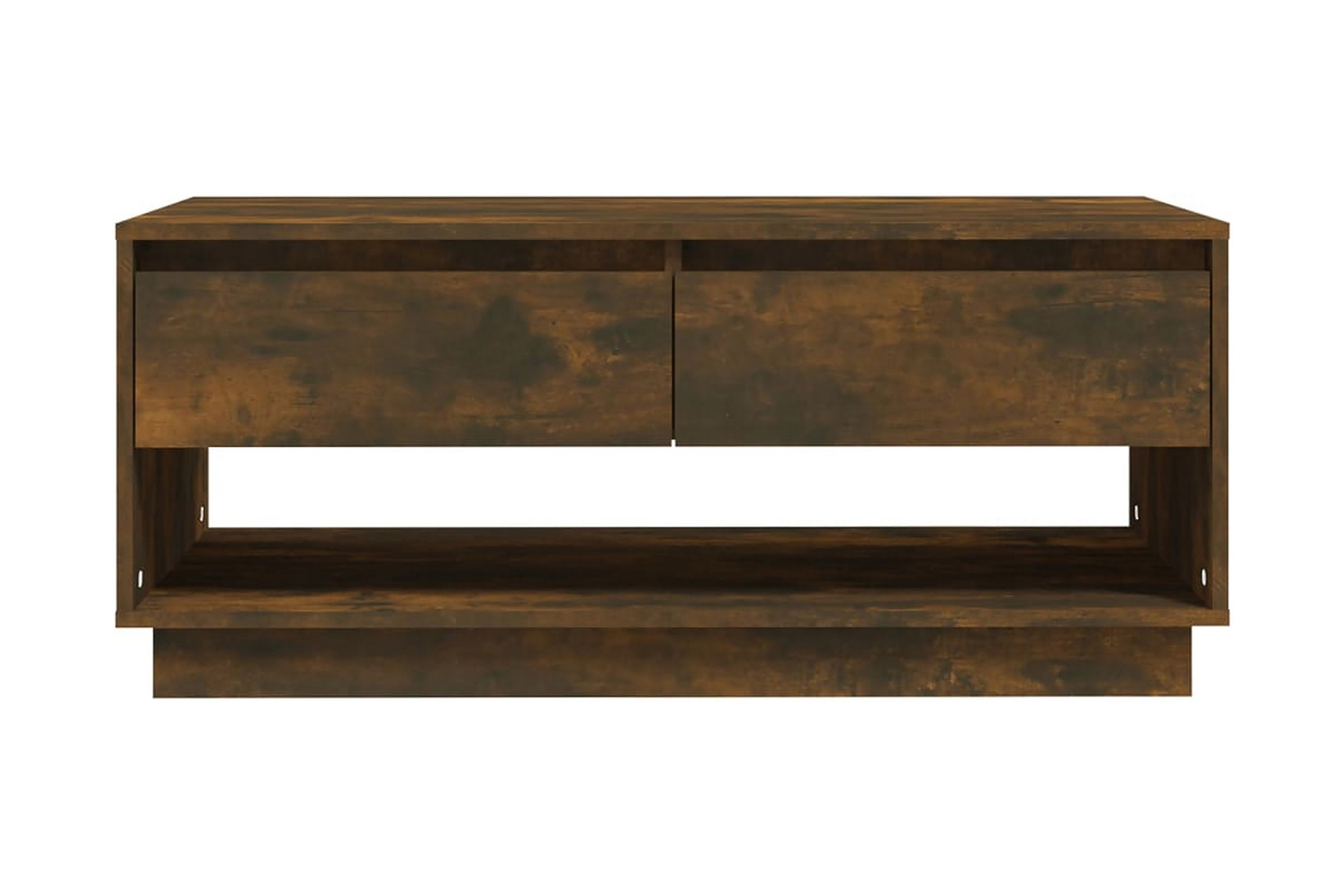 Soffbord rökfärgad ek 102,5x55x44 cm spånskiva – Brun